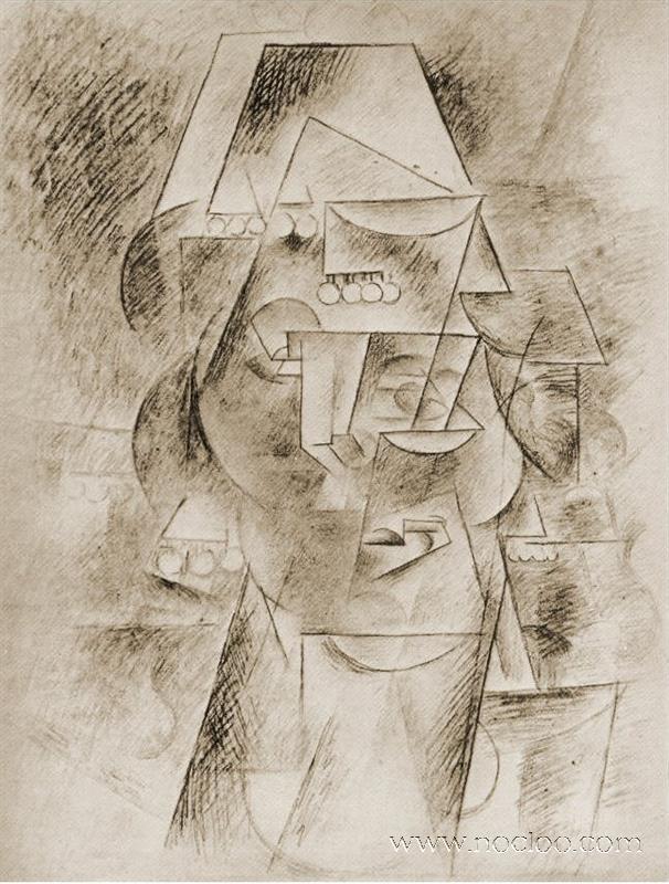 Рисунок кубизм карандашом